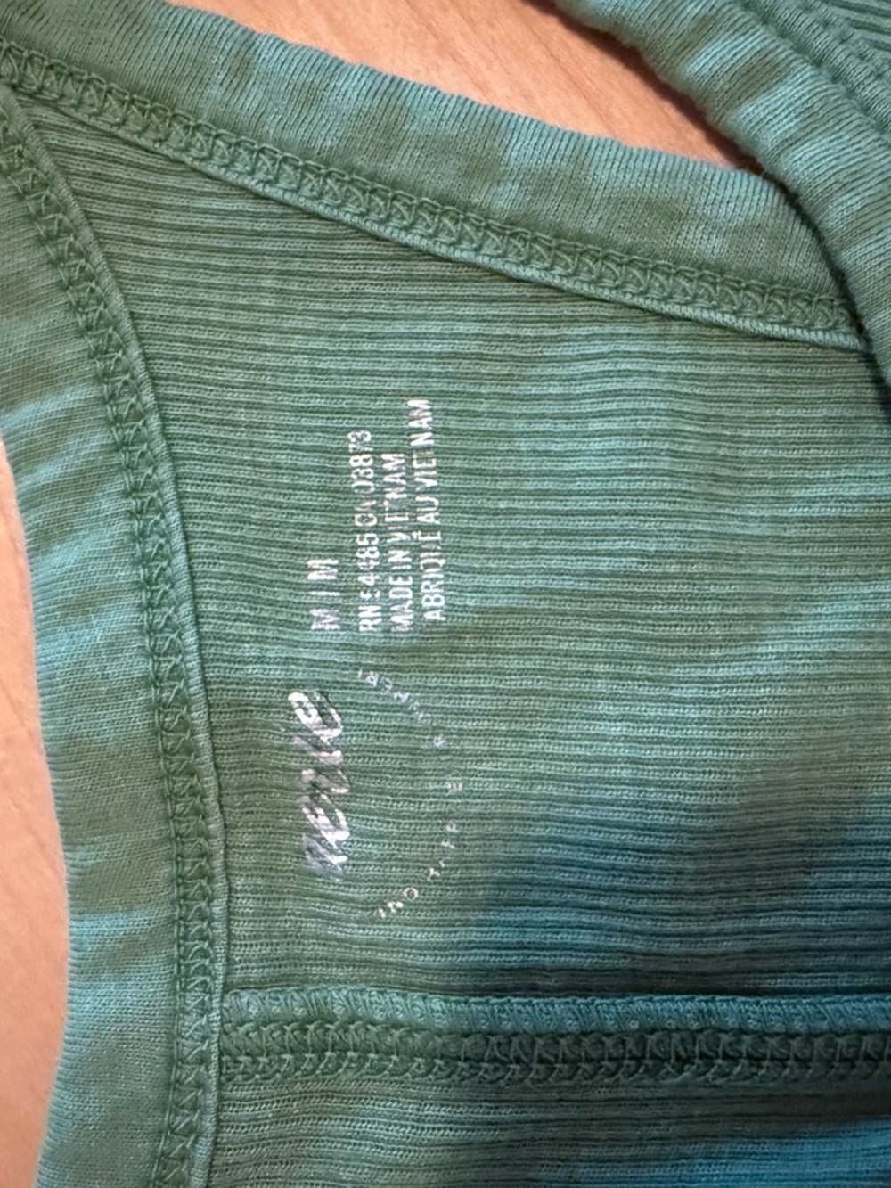Aerie Green Ribbed Racerback Tank Top - Picture 2 of 2